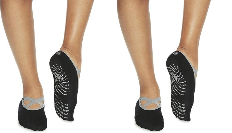 Gaiam Grippy Studio Yoga Socks for Extra Grip in Standard or Hot Yoga - Image 1